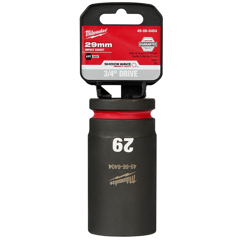 MILWAUKEE SHOCKWAVE Impact Duty 3/4 Drive 29MM Deep 6 Point Socket