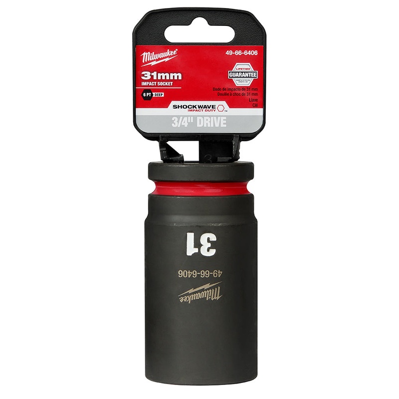 MILWAUKEE SHOCKWAVE Impact Duty 3/4 Drive 31MM Deep 6 Point Socket