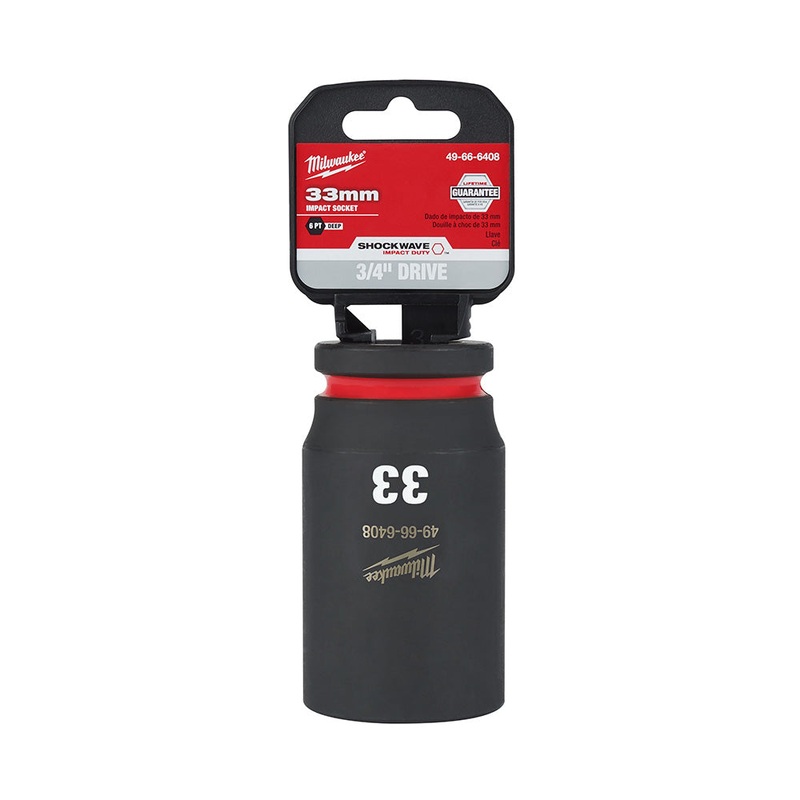 MILWAUKEE SHOCKWAVE Impact Duty 3/4 Drive 33MM Deep 6 Point Socket