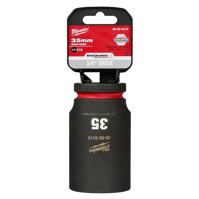 MILWAUKEE SHOCKWAVE Impact Duty 3/4 Drive 35MM Deep 6 Point Socket