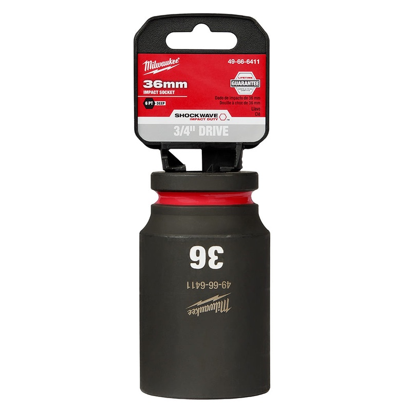 MILWAUKEE SHOCKWAVE Impact Duty 3/4 Drive 36MM Deep 6 Point Socket
