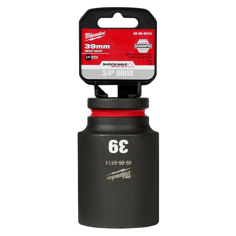 MILWAUKEE SHOCKWAVE Impact Duty 3/4 Drive 39MM Deep 6 Point Socket