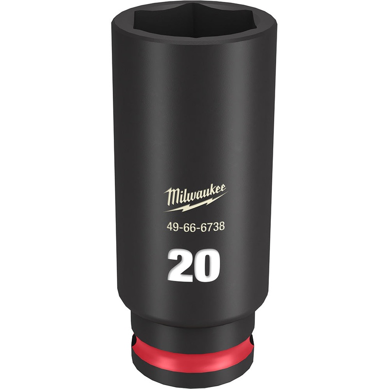 MILWAUKEE SHOCKWAVE Impact Duty 3/8 Drive 20MM Deep 6 Point Socket