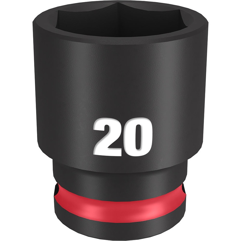 MILWAUKEE SHOCKWAVE Impact Duty 3/8 Drive 20MM Standard 6 Point Socket