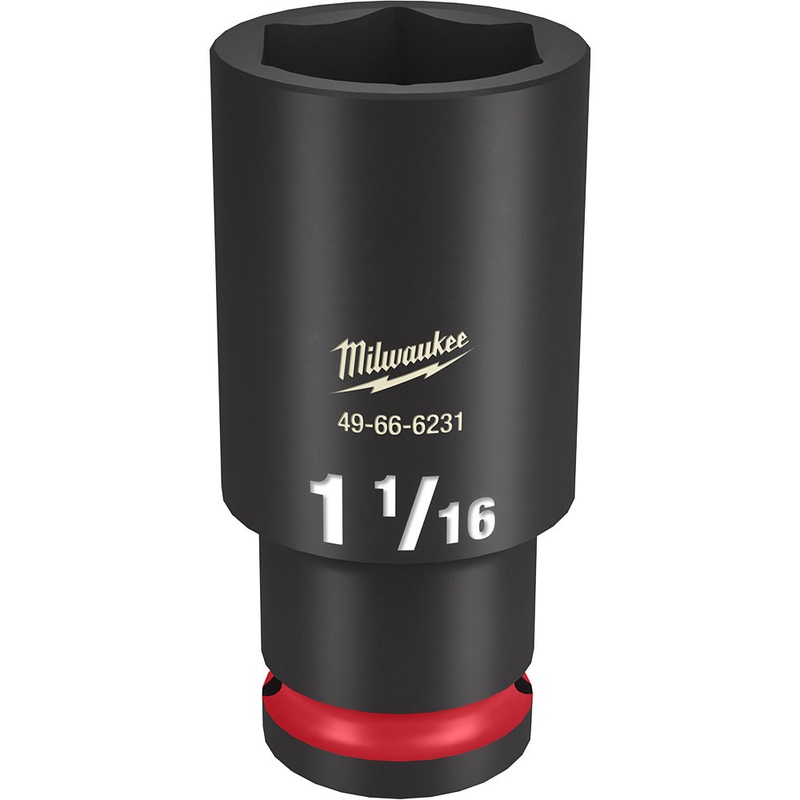 MILWAUKEE SHOCKWAVE Impact Duty 1/2 Drive 1-1/16 Deep 6 Point Socket