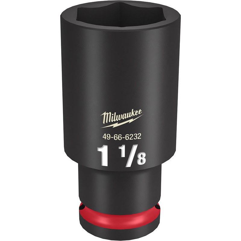 MILWAUKEE SHOCKWAVE Impact Duty 1/2 Drive 1-1/8 Deep 6 Point Socket