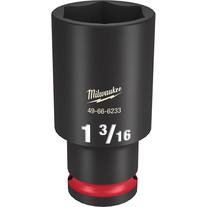 MILWAUKEE SHOCKWAVE Impact Duty 1/2 Drive 1-3/16 Deep 6 Point Socket