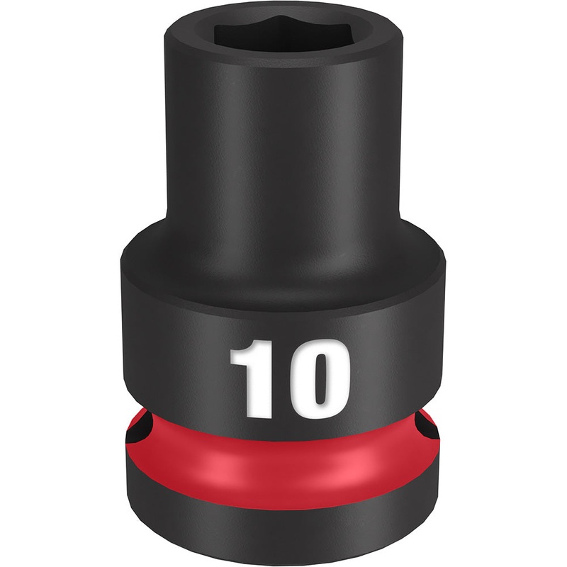 MILWAUKEE SHOCKWAVE Impact Duty 1/2 Drive 10MM Standard 6 Point Socket
