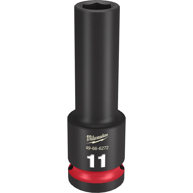 MILWAUKEE SHOCKWAVE Impact Duty 1/2 Drive 11MM Deep 6 Point Socket