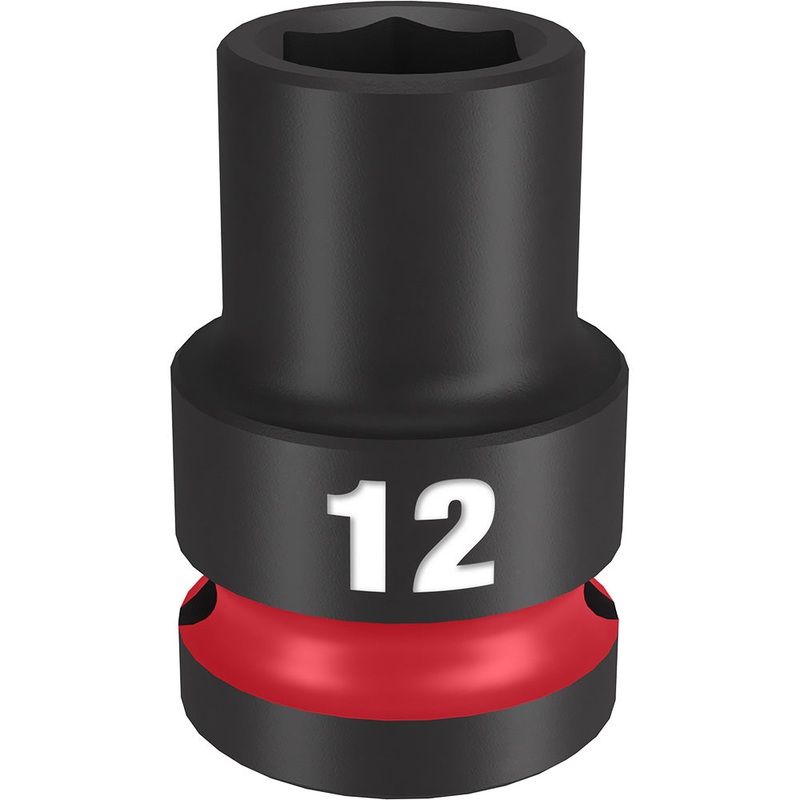 MILWAUKEE SHOCKWAVE Impact Duty 1/2 Drive 12MM Standard 6 Point Socket