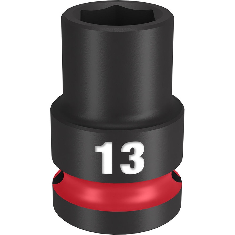 MILWAUKEE SHOCKWAVE Impact Duty 1/2 Drive 13MM Standard 6 Point Socket