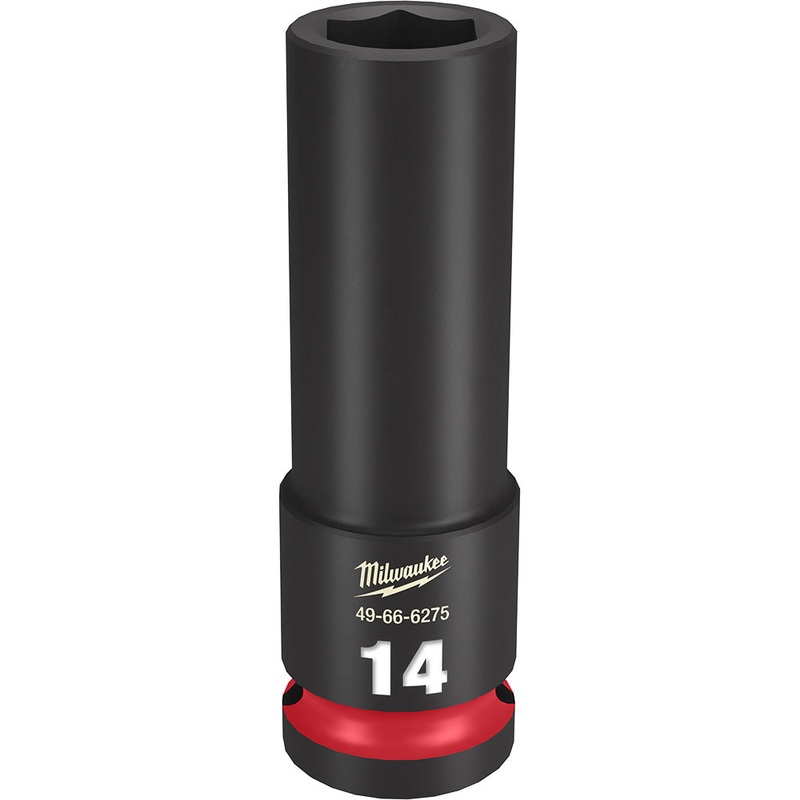 MILWAUKEE SHOCKWAVE Impact Duty 1/2 Drive 14MM Deep 6 Point Socket