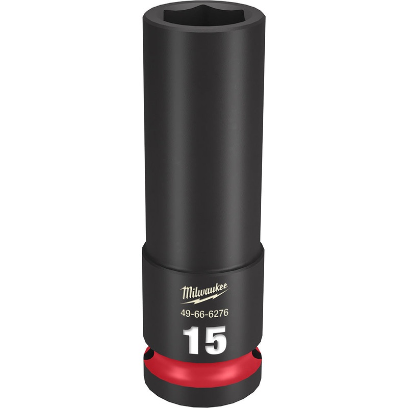 MILWAUKEE SHOCKWAVE Impact Duty 1/2 Drive 15MM Deep 6 Point Socket