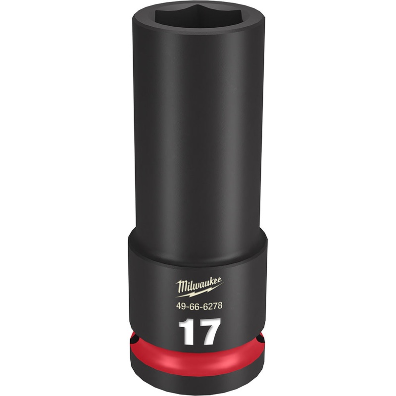 MILWAUKEE SHOCKWAVE Impact Duty 1/2 Drive 17MM Deep 6 Point Socket