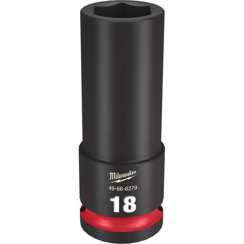 MILWAUKEE SHOCKWAVE Impact Duty 1/2 Drive 18MM Deep 6 Point Socket