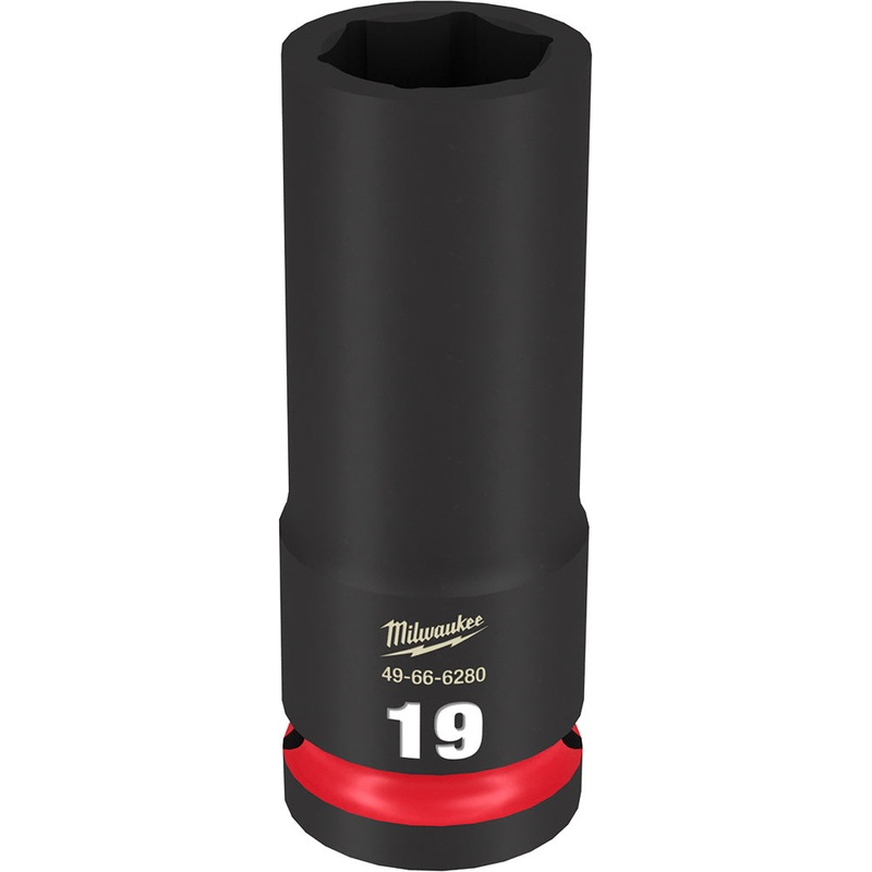 MILWAUKEE SHOCKWAVE Impact Duty 1/2 Drive 19MM Deep 6 Point Socket