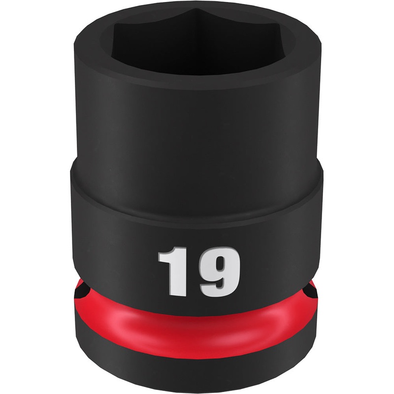 MILWAUKEE SHOCKWAVE Impact Duty 1/2 Drive 19MM Standard 6 Point Socket
