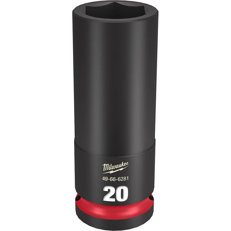 MILWAUKEE SHOCKWAVE Impact Duty 1/2 Drive 20MM Deep 6 Point Socket