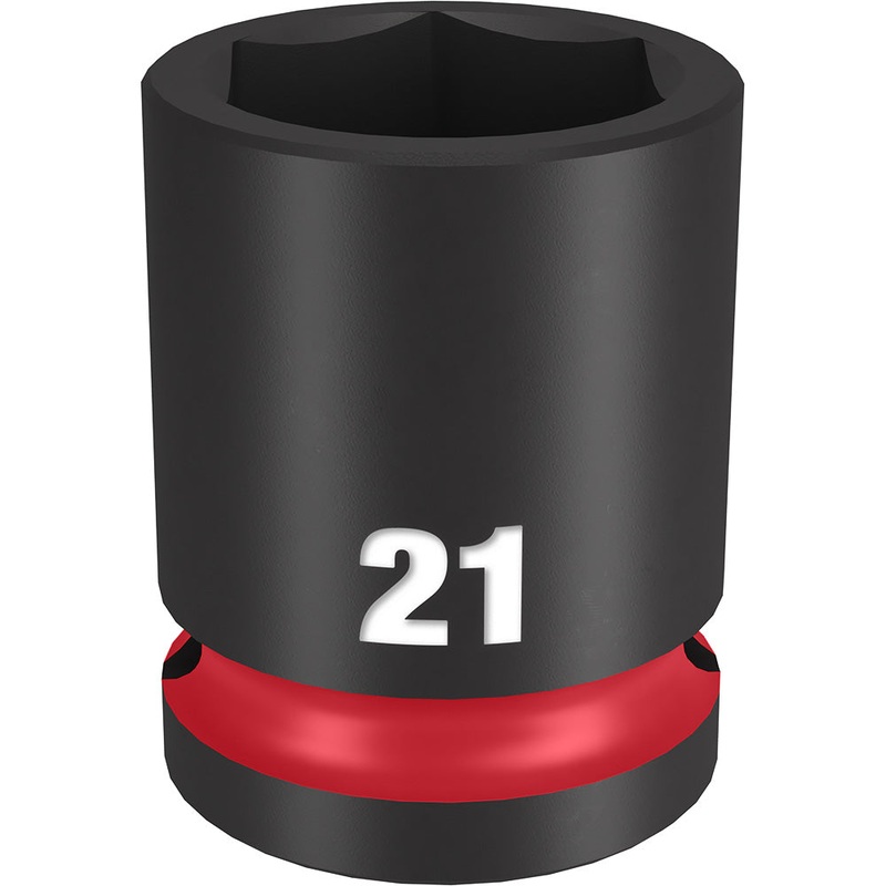 MILWAUKEE SHOCKWAVE Impact Duty 1/2 Drive 21MM Standard 6 Point Socket