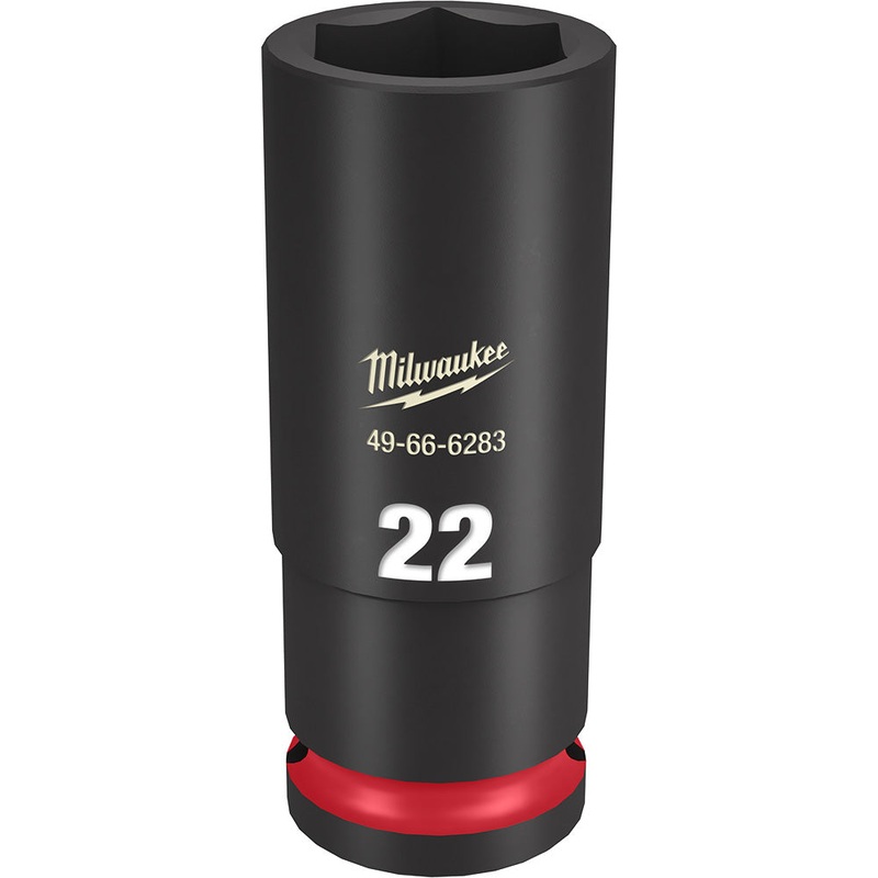 MILWAUKEE SHOCKWAVE Impact Duty 1/2 Drive 22MM Deep 6 Point Socket