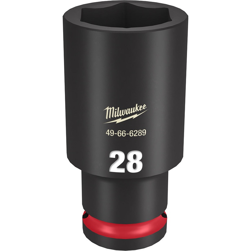 MILWAUKEE SHOCKWAVE Impact Duty 1/2 Drive 28MM Deep 6 Point Socket