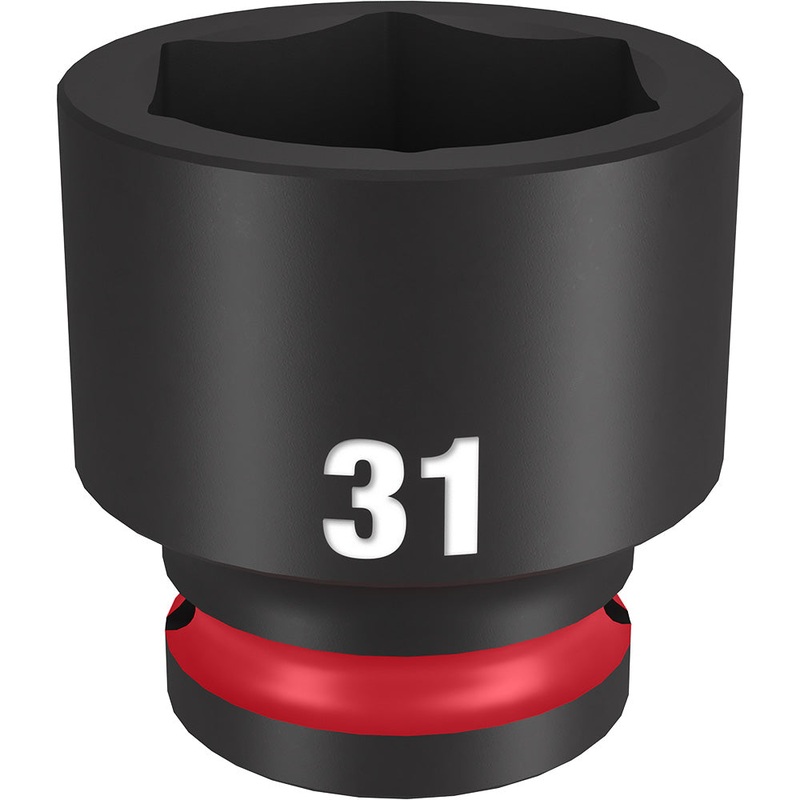 MILWAUKEE SHOCKWAVE Impact Duty 1/2 Drive 31MM Standard 6 Point Socket