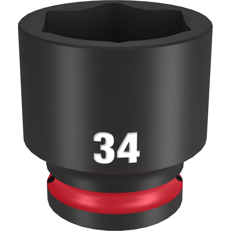 MILWAUKEE SHOCKWAVE Impact Duty 1/2 Drive 34MM Standard 6 Point Socket