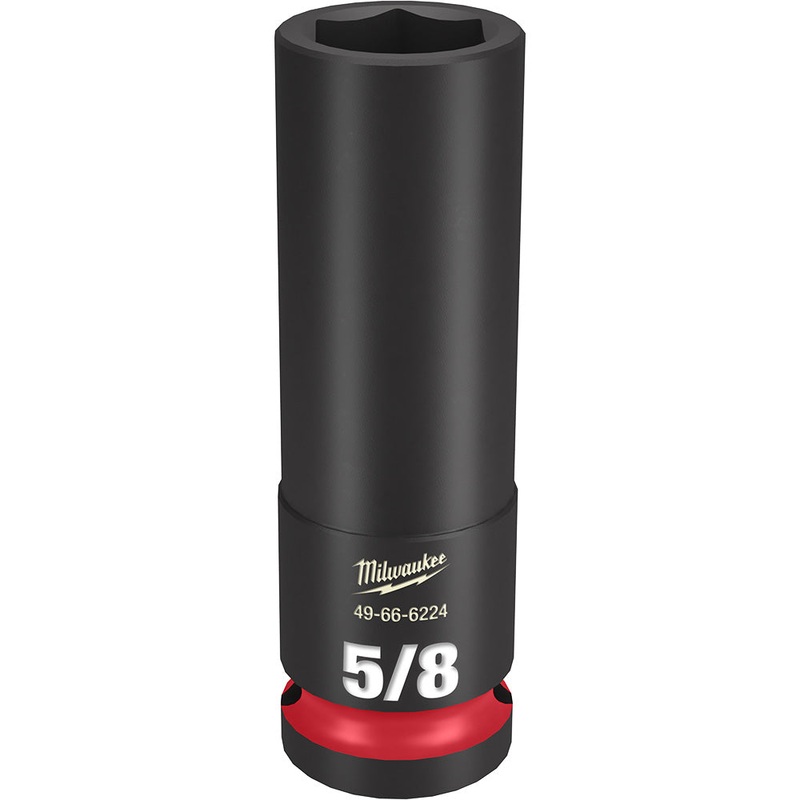 MILWAUKEE SHOCKWAVE Impact Duty 1/2 Drive 5/8 Deep 6 Point Socket