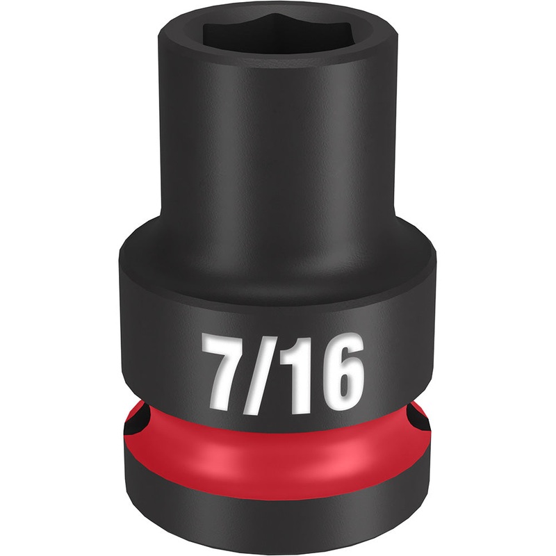 MILWAUKEE SHOCKWAVE Impact Duty 1/2 Drive 7/16 Standard 6 Point Socket