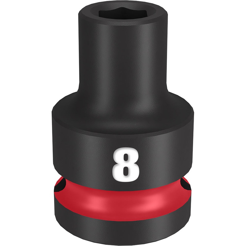 MILWAUKEE SHOCKWAVE Impact Duty 1/2 Drive 8MM Standard 6 Point Socket