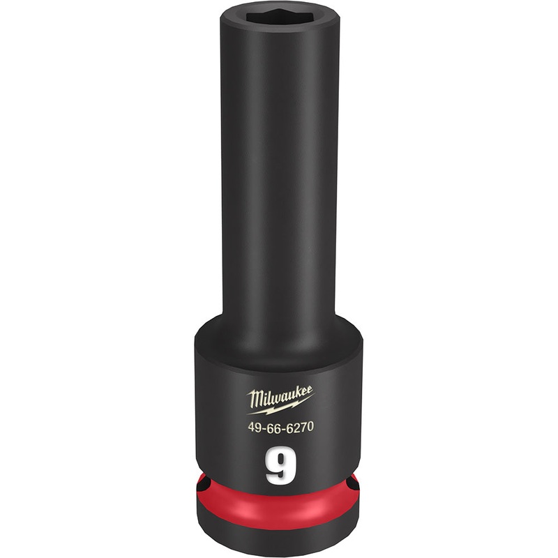 MILWAUKEE SHOCKWAVE Impact Duty 1/2 Drive 9MM Deep 6 Point Socket