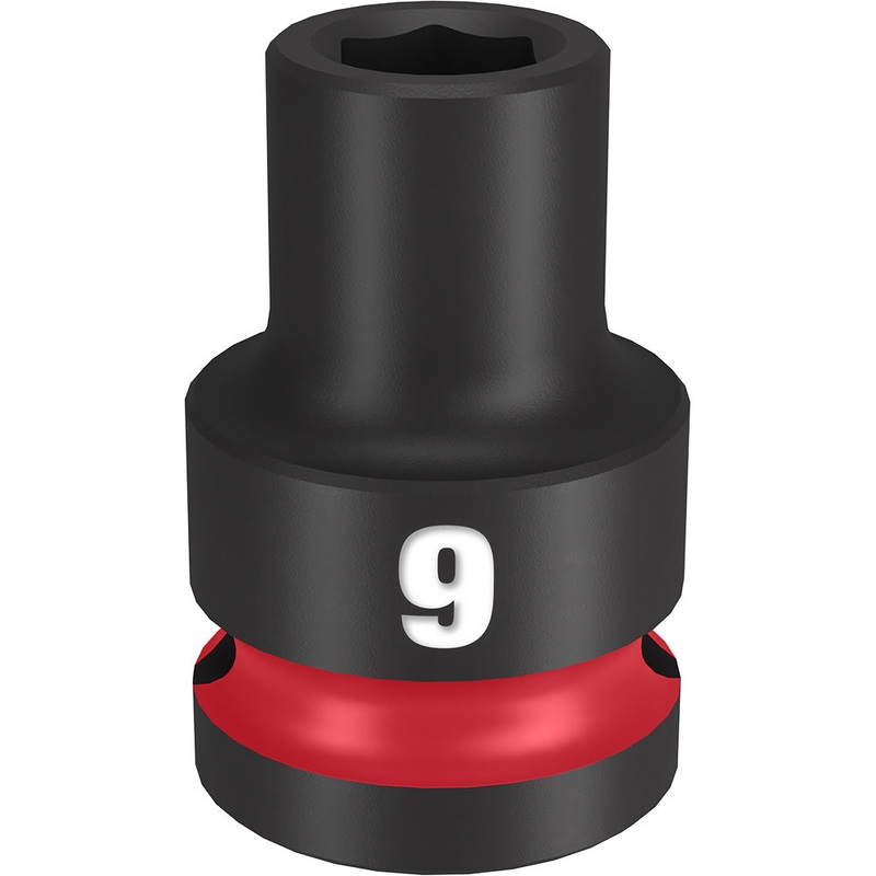 MILWAUKEE SHOCKWAVE Impact Duty 1/2 Drive 9MM Standard 6 Point Socket
