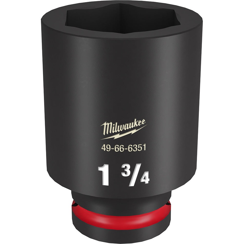 MILWAUKEE SHOCKWAVE Impact Duty 3/4 Drive 1-3/4 Deep 6 Point Socket