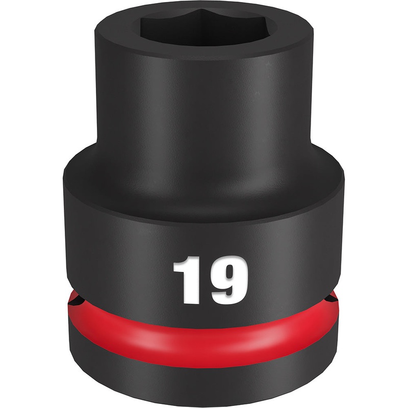 MILWAUKEE SHOCKWAVE Impact Duty 3/4 Drive 19MM Standard 6 Point Socket