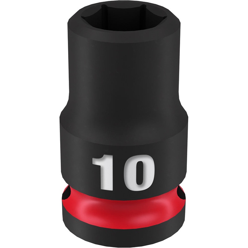 MILWAUKEE SHOCKWAVE Impact Duty 3/8 Drive 10MM Standard 6 Point Socket