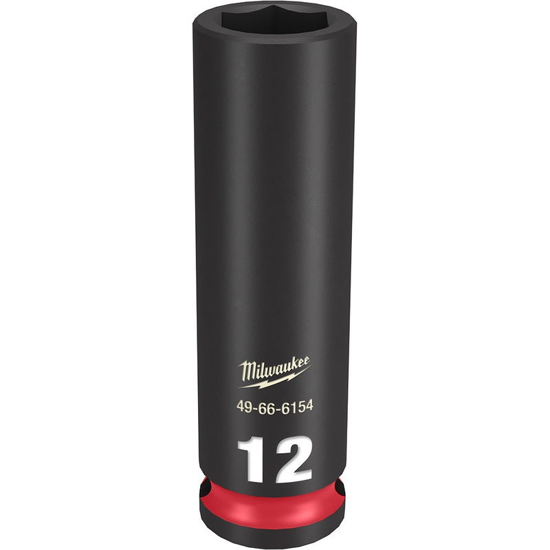 MILWAUKEE SHOCKWAVE Impact Duty 3/8 Drive 12MM Deep 6 Point Socket