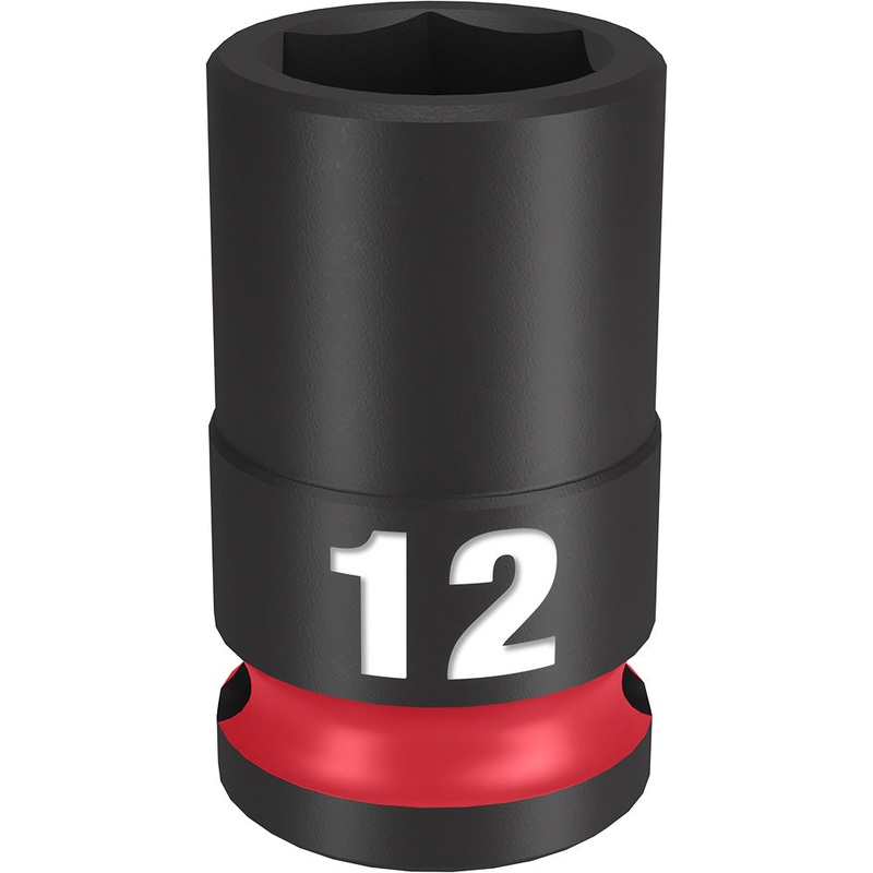 MILWAUKEE SHOCKWAVE Impact Duty 3/8 Drive 12MM Standard 6 Point Socket