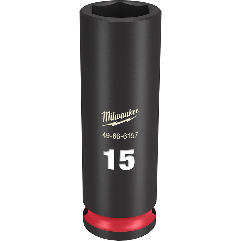 MILWAUKEE SHOCKWAVE Impact Duty 3/8 Drive 15MM Deep 6 Point Socket
