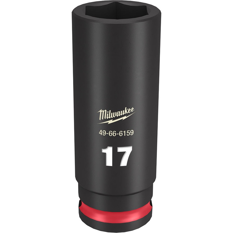 MILWAUKEE SHOCKWAVE Impact Duty 3/8 Drive 17MM Deep 6 Point Socket