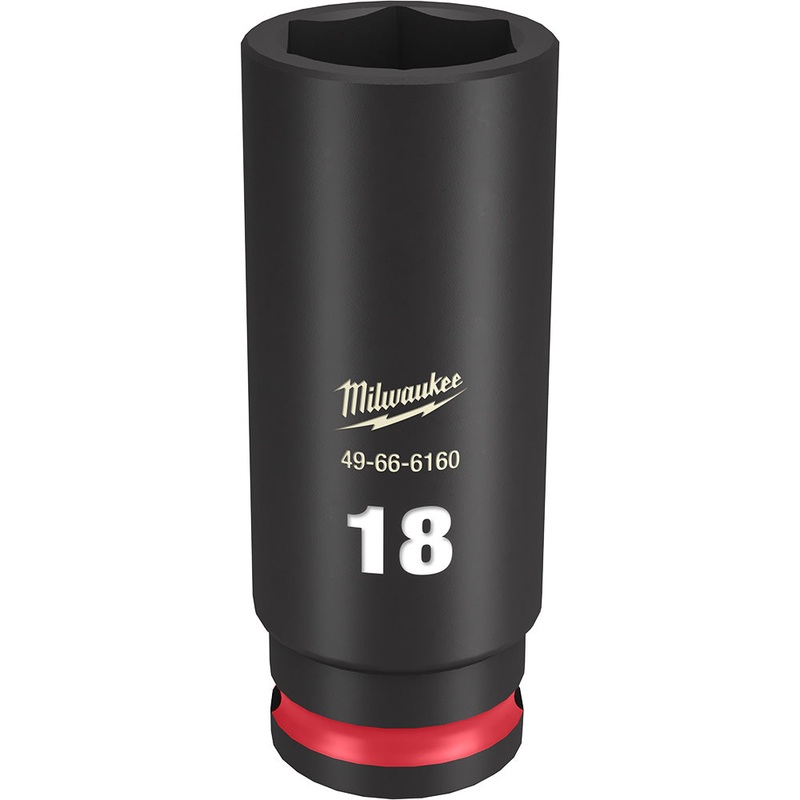 MILWAUKEE SHOCKWAVE Impact Duty 3/8 Drive 18MM Deep 6 Point Socket