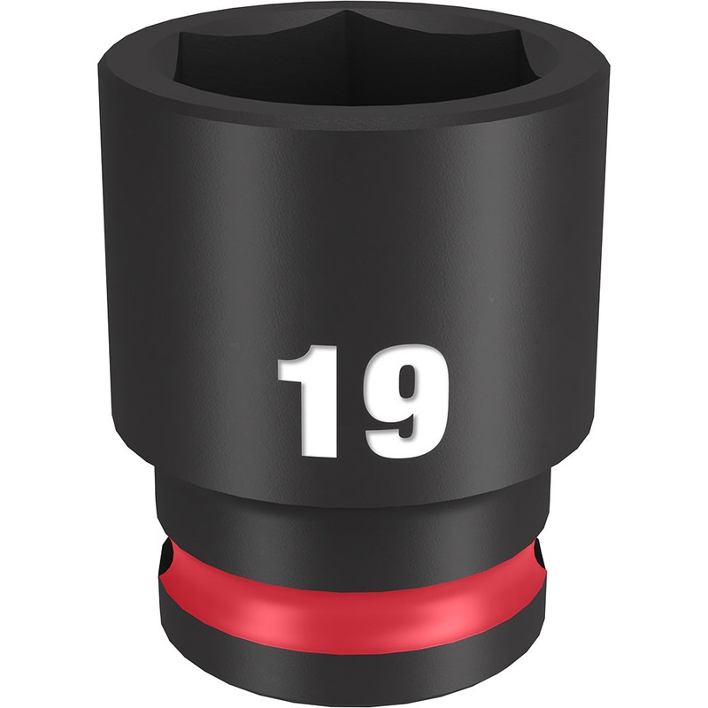 MILWAUKEE SHOCKWAVE Impact Duty 3/8 Drive 19MM Standard 6 Point Socket