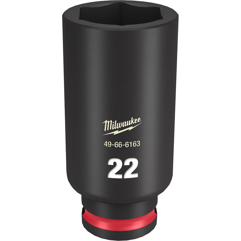 MILWAUKEE SHOCKWAVE Impact Duty 3/8 Drive 22MM Deep 6 Point Socket