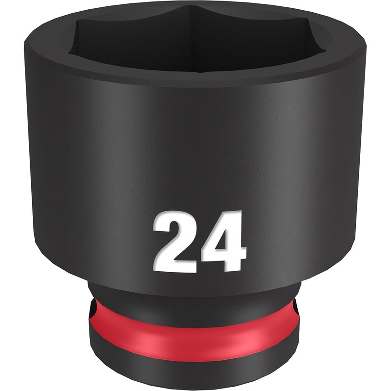 MILWAUKEE SHOCKWAVE Impact Duty 3/8 Drive 24MM Standard 6 Point Socket