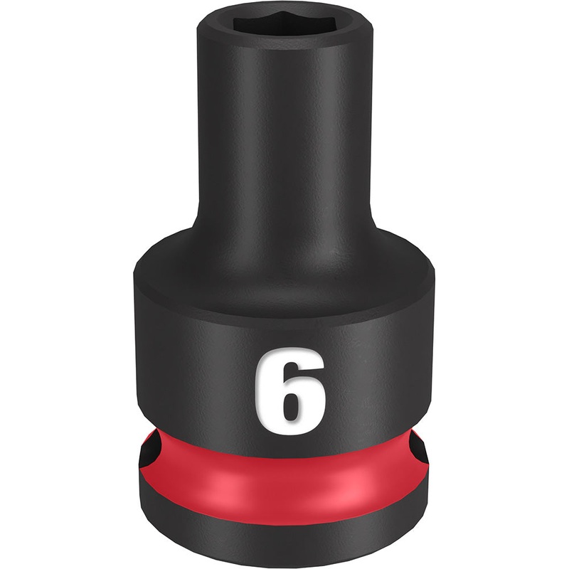 MILWAUKEE SHOCKWAVE Impact Duty 3/8 Drive 6MM Standard 6 Point Socket