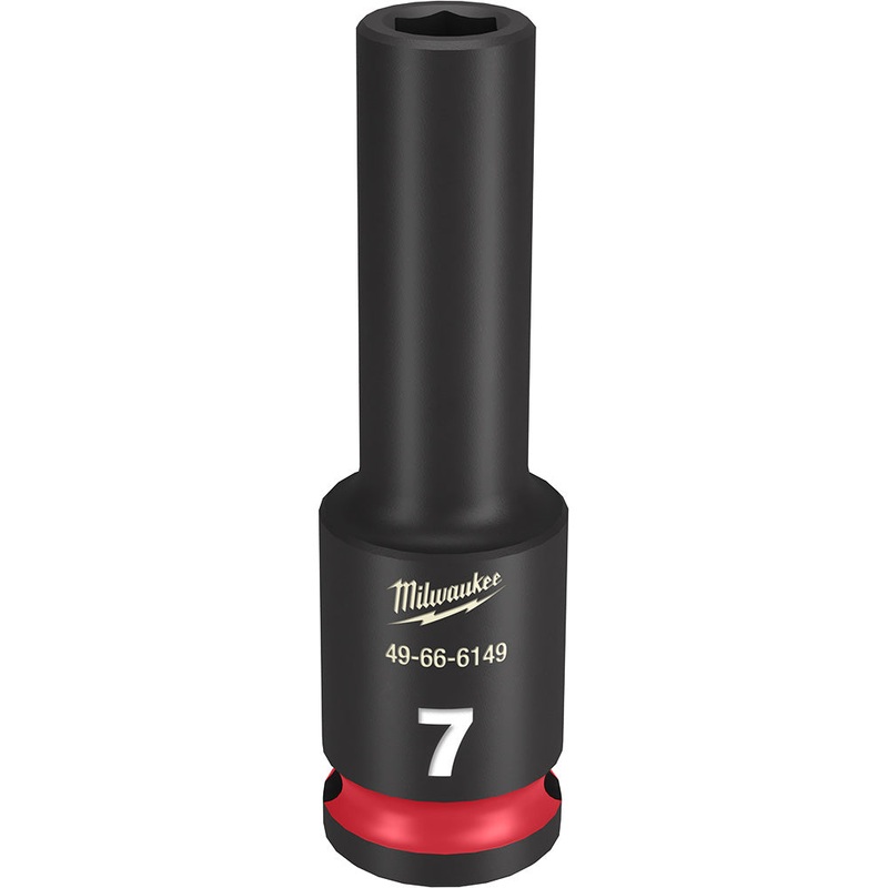 MILWAUKEE SHOCKWAVE Impact Duty 3/8 Drive 7MM Deep 6 Point Socket