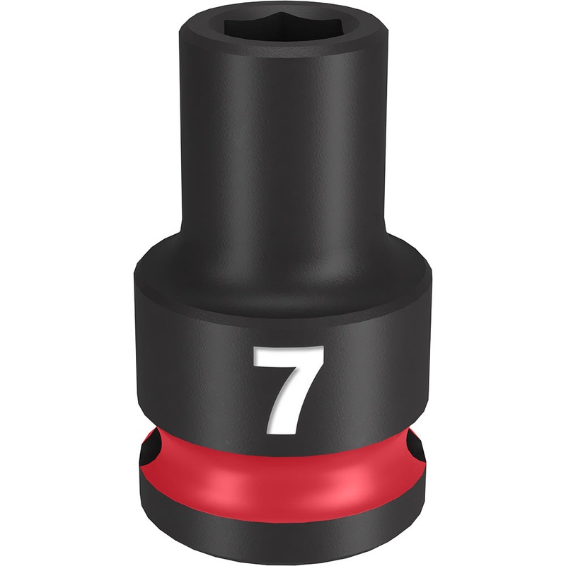 MILWAUKEE SHOCKWAVE Impact Duty 3/8 Drive 7MM Standard 6 Point Socket