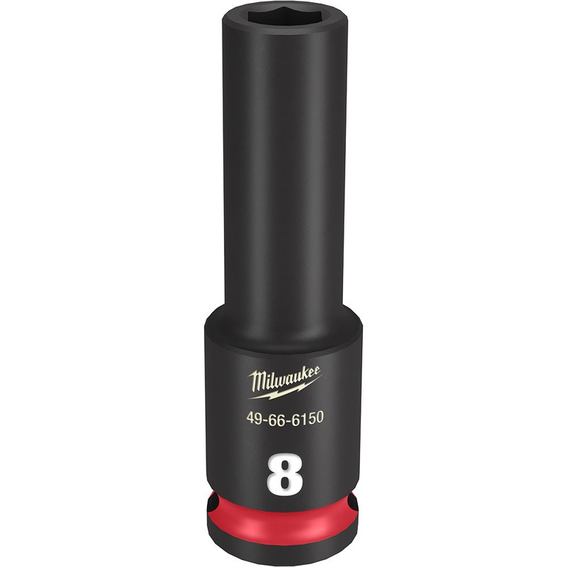 MILWAUKEE SHOCKWAVE Impact Duty 3/8 Drive 8MM Deep 6 Point Socket