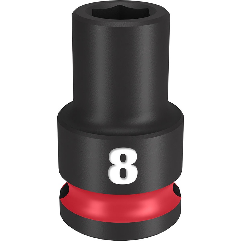 MILWAUKEE SHOCKWAVE Impact Duty 3/8 Drive 8MM Standard 6 Point Socket