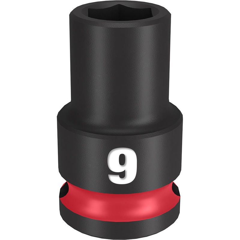 MILWAUKEE SHOCKWAVE Impact Duty 3/8 Drive 9MM Standard 6 Point Socket