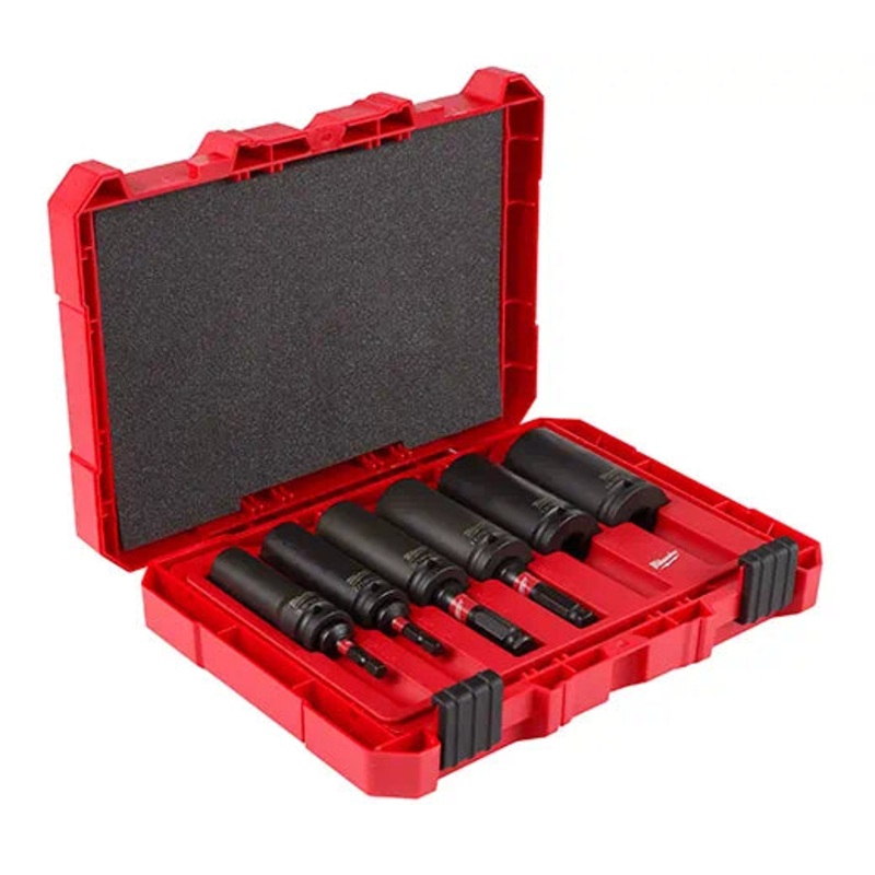MILWAUKEE 10 PC. SHOCKWAVE Lineman’s 2-IN-1 12 Point Socket Set